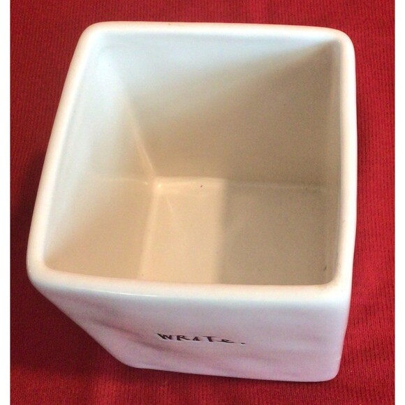 DESKTOP PEN PENCIL BRUSH ORGANIZER HOLDER-"WRITE”  by RAE DUNN-NEW - Picture 4 of 5